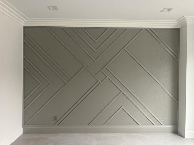 Custom Geometric Accent Wall